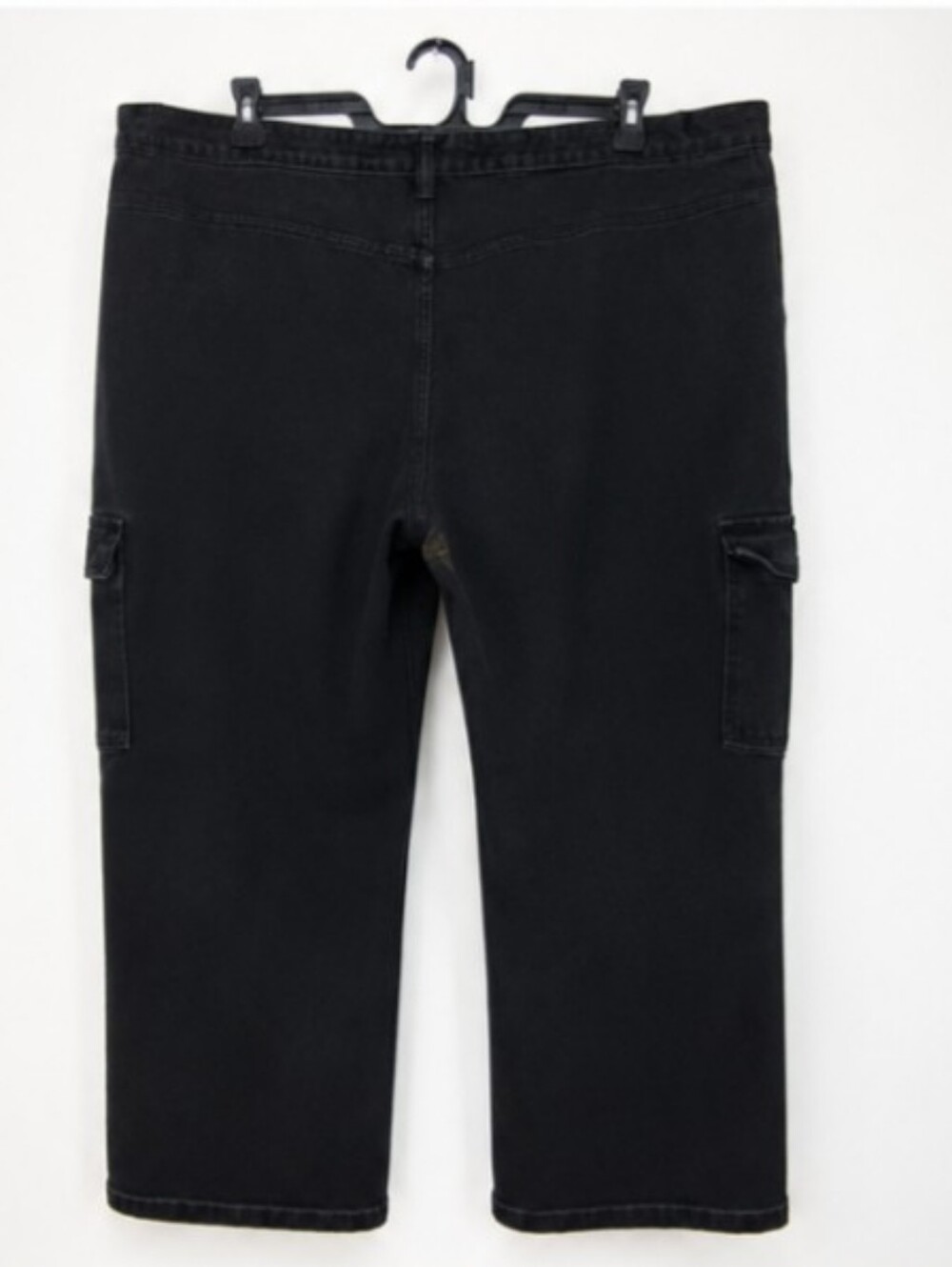 SHEIN Curve black cargo pants With utility pockets button closure SIZE 4XL - Picture 4 of 4